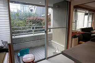 ねんご家高輪邸 2Fベランダ(喫煙可)